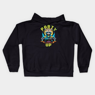 DJ Raccoon - Party Up Kids Hoodie